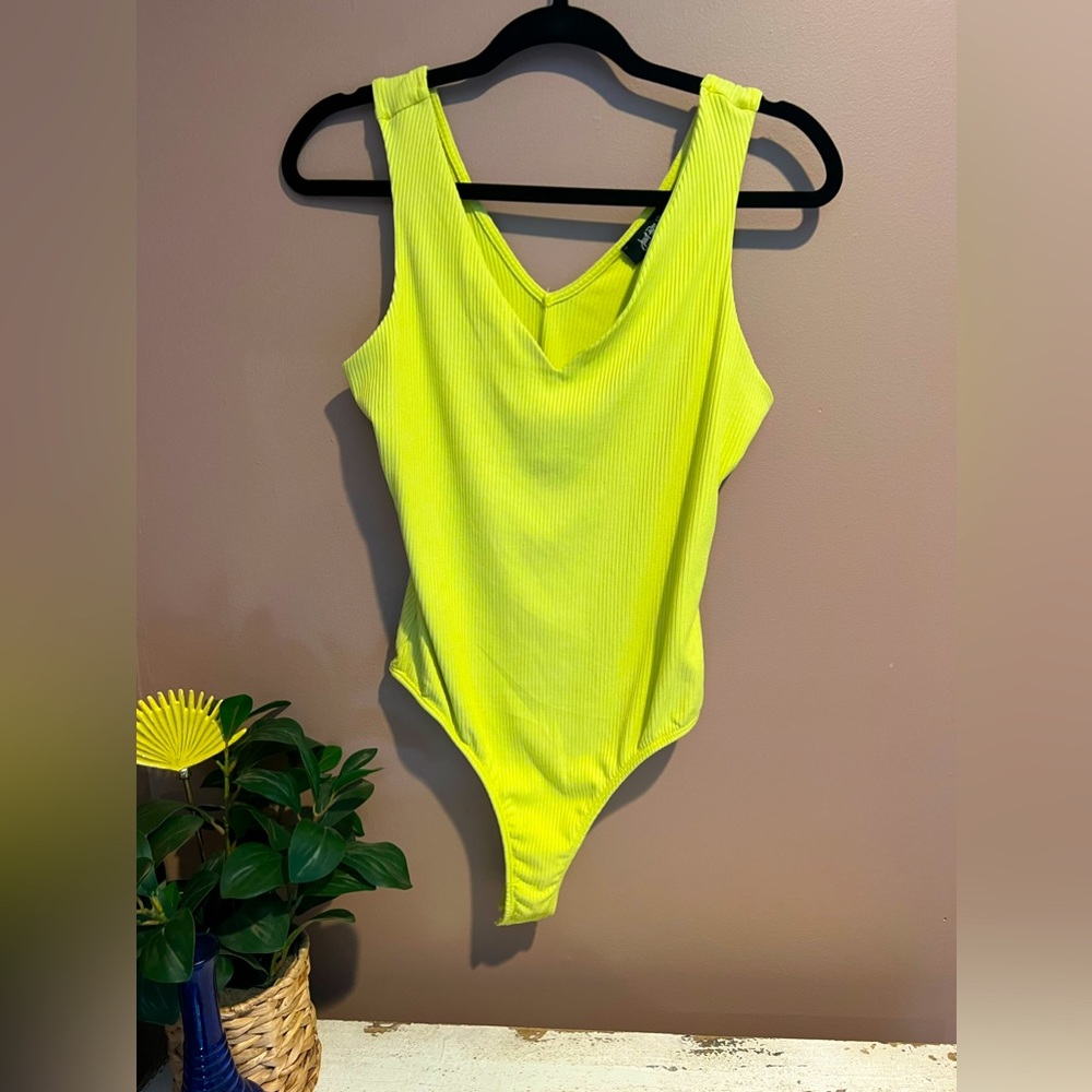 Neon Ribbed Bodysuit